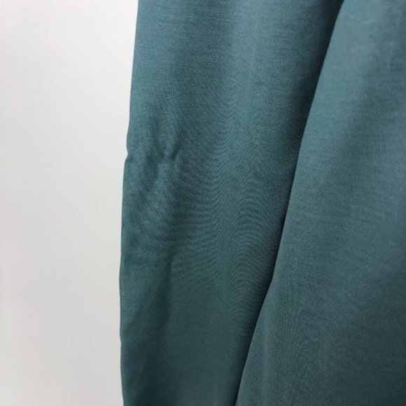 Cos M Medium Flared V Neck Dress Sage Green - Picture 7 of 8